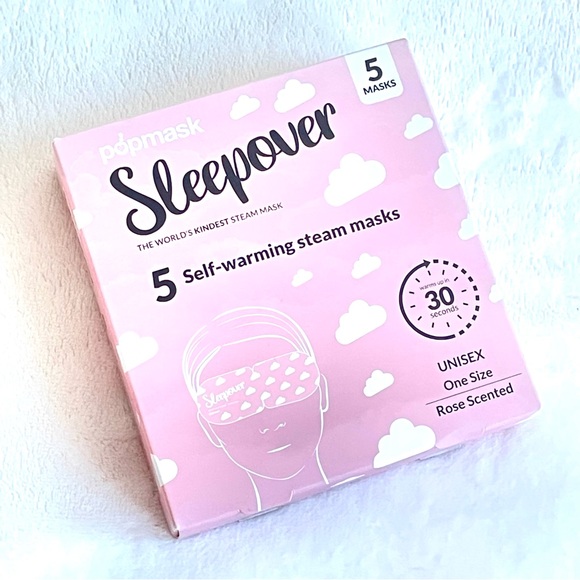 POPMASK Self Heating Sleep Mask for Tired Eyes Rose Scent NEW 5 Pack Sealed Box - Picture 3 of 14